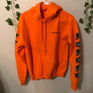 GOLF WANG save the bees bright orange hoodie